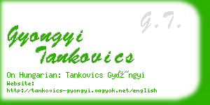 gyongyi tankovics business card